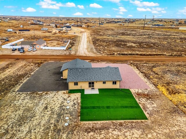 bird's eye view featuring a rural view