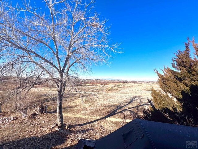 view of yard featuring a rural view