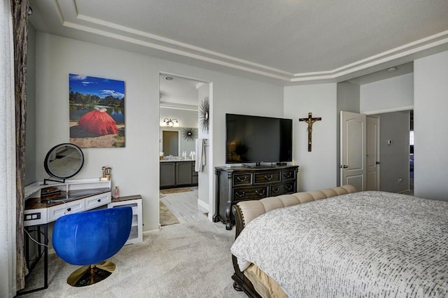10919 Cascading Spring Cir, Peyton, CO 80831 - bedroom featuring light colored carpet, baseboards, and ensuite bath