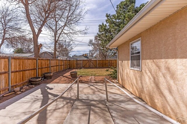 view of patio / terrace with a fenced backyard