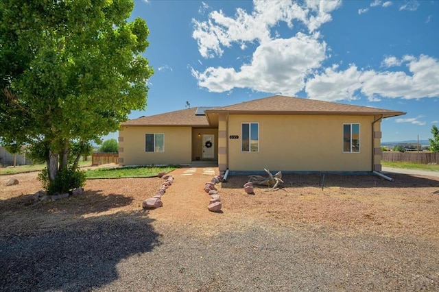 1121 N Calico Rock Ln, Pueblo West, CO 81007 - back of property featuring stucco siding