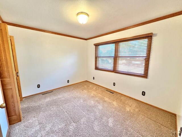 1645 Cherrywood Ln, Pueblo, CO 81005 - carpeted spare room with ornamental molding and baseboards