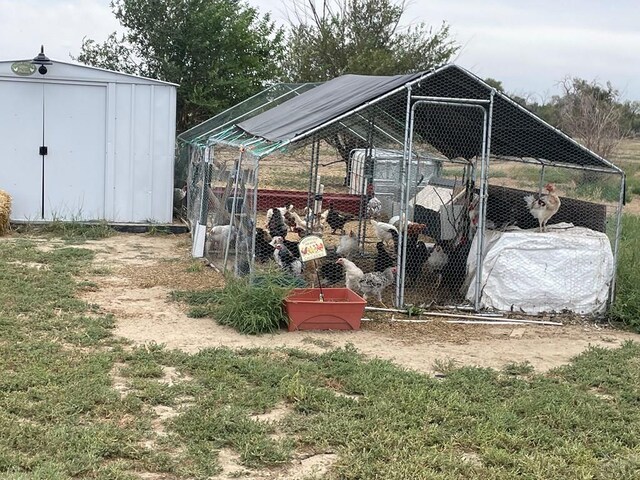 view of outbuilding featuring an outdoor structure