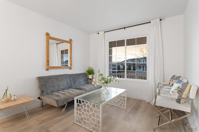 2200 Meadowlark Ln, Pueblo, CO 81008 - living area featuring baseboards and wood finished floors