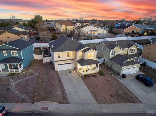 2200 Meadowlark Ln, Pueblo, CO 81008 - aerial view at dusk with a residential view