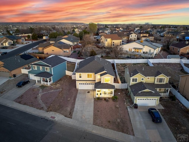 2200 Meadowlark Ln, Pueblo, CO 81008 - aerial view at dusk featuring a residential view