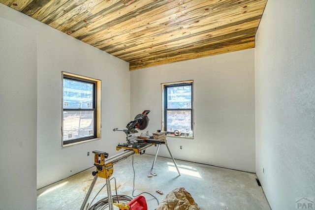 1341 County Rd 327, Westcliffe, CO 81252 - misc room with wooden ceiling and plenty of natural light