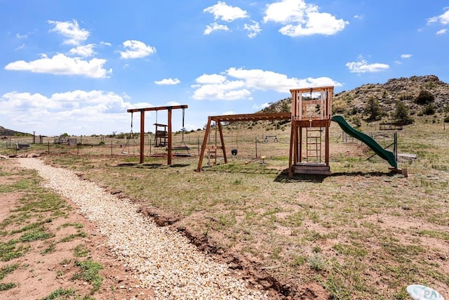 1800 Oak Grove Cir, Westcliffe, CO 81252 - view of jungle gym