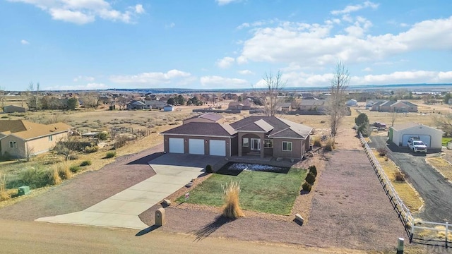 drone / aerial view featuring a residential view