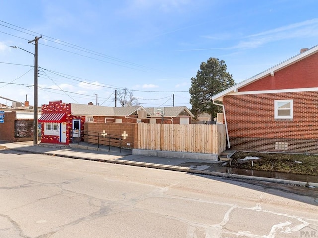 exterior space with fence