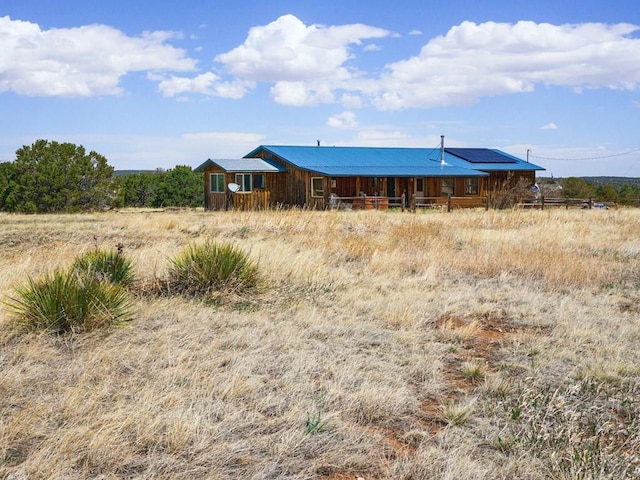 4131 County Rd 510, Walsenburg, CO 81055 - exterior space with roof mounted solar panels