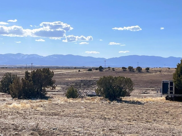 mountain view with a rural view