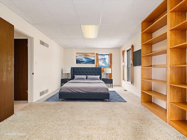 215 E Pitkin Ave, Pueblo, CO 81004 - bedroom featuring carpet floors and a drop ceiling