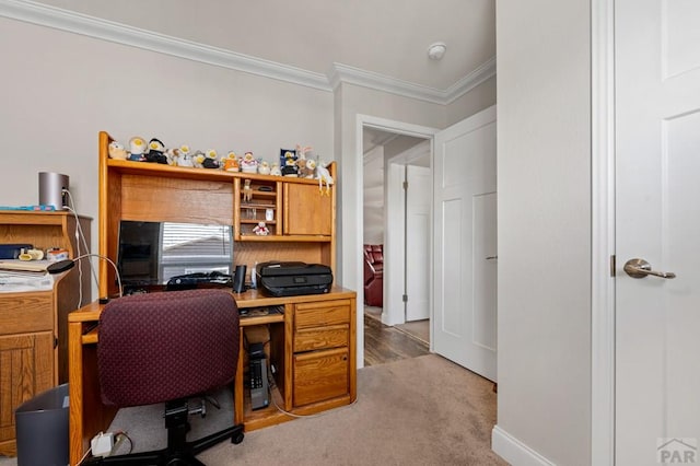 999 Fortino Blvd Unit 237, Pueblo, CO 81008 - office featuring crown molding and carpet flooring