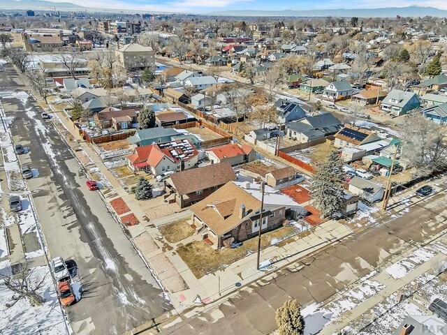 drone / aerial view with a residential view