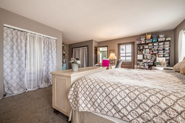 bedroom with carpet floors