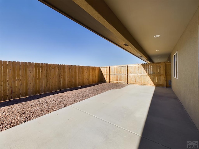151 S Stardust Cir, Pueblo West, CO 81007 - view of patio with a fenced backyard