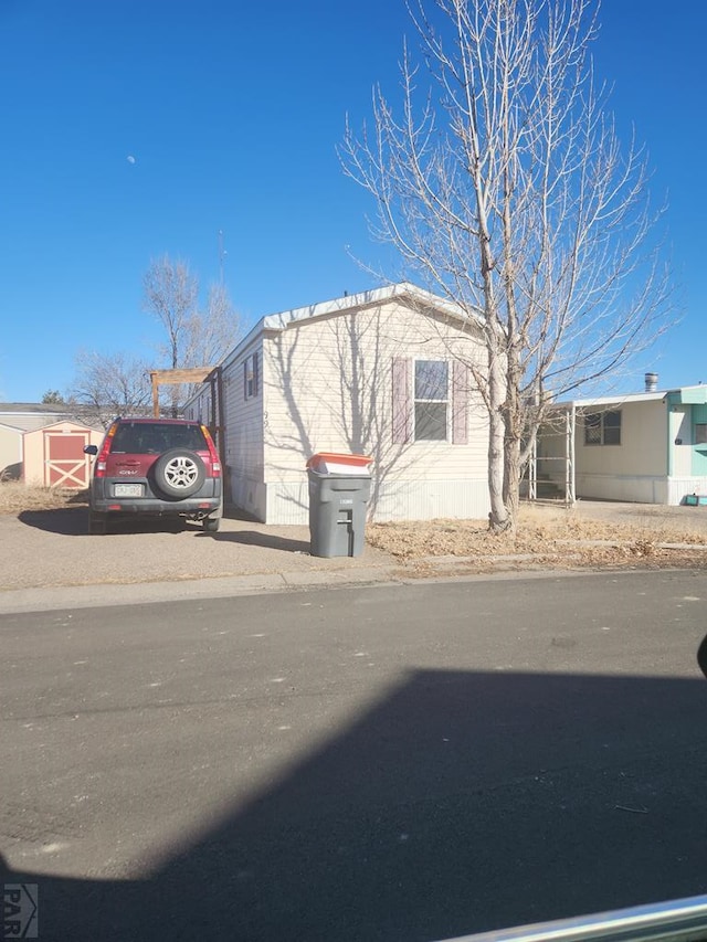 view of manufactured / mobile home