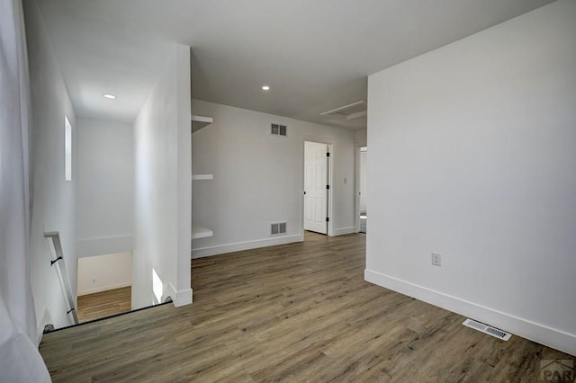 1436 Brewery Rd, Pueblo, CO 81001 - empty room with baseboards, wood finished floors, and visible vents