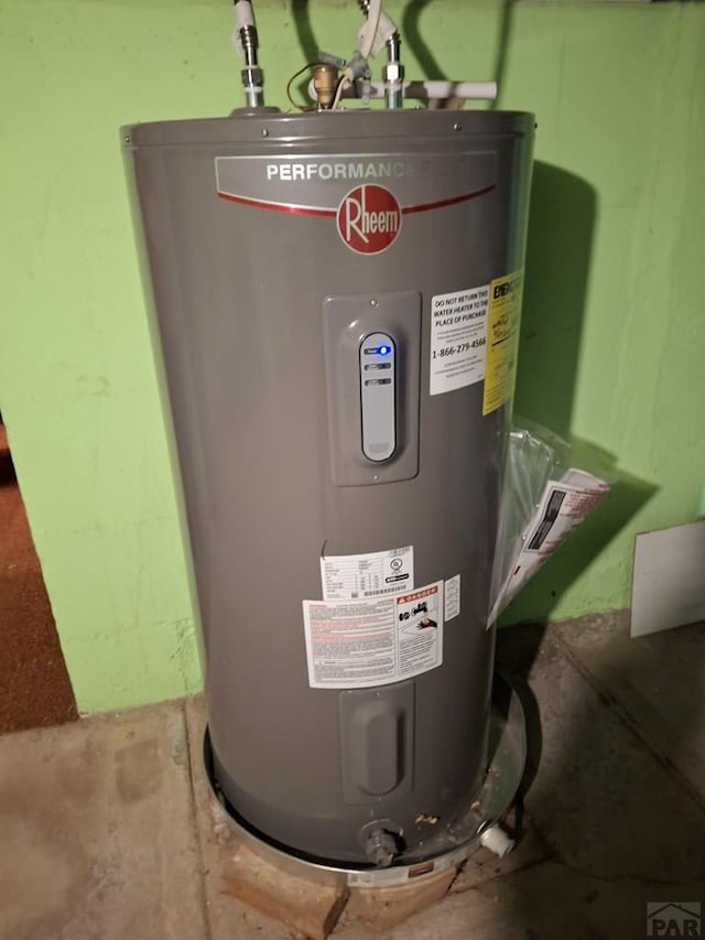 utilities featuring water heater