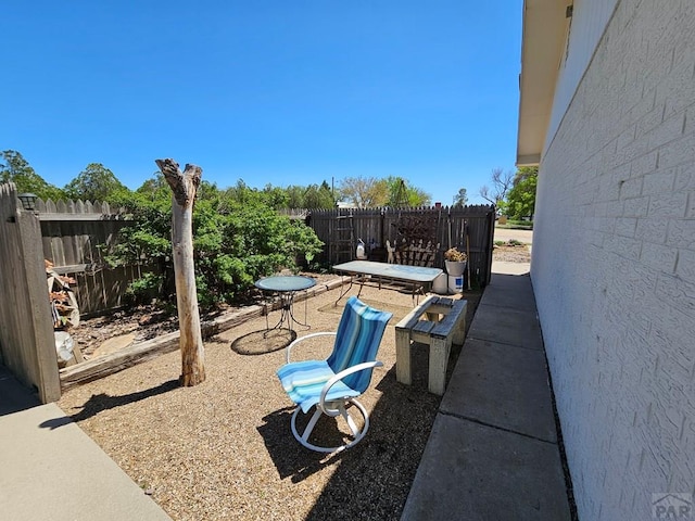743 G St, Two Buttes, CO 81084 - view of patio / terrace featuring fence