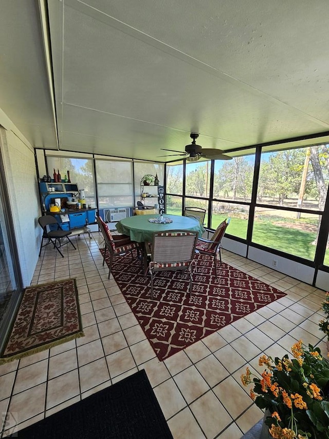 743 G St, Two Buttes, CO 81084 - sunroom with a ceiling fan and outdoor dining area