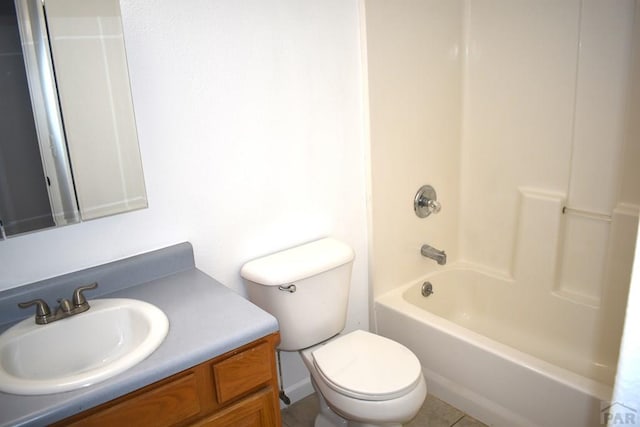 1417 Bradish Ave, La Junta, CO 81050 - bathroom with vanity, toilet, and washtub / shower combination