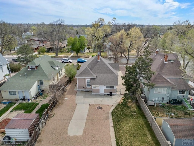 bird's eye view featuring a residential view