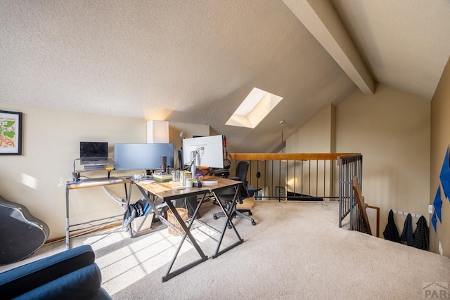 830 S Vance St, Lakewood, CO 80226 - office space with a skylight, carpet flooring, and a textured ceiling