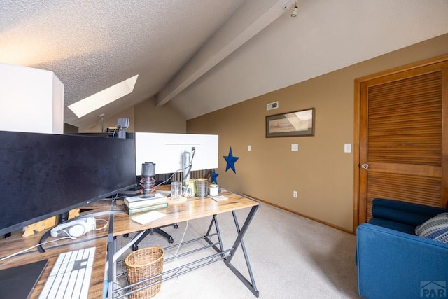 830 S Vance St, Lakewood, CO 80226 - office space featuring a skylight, a textured ceiling, and baseboards