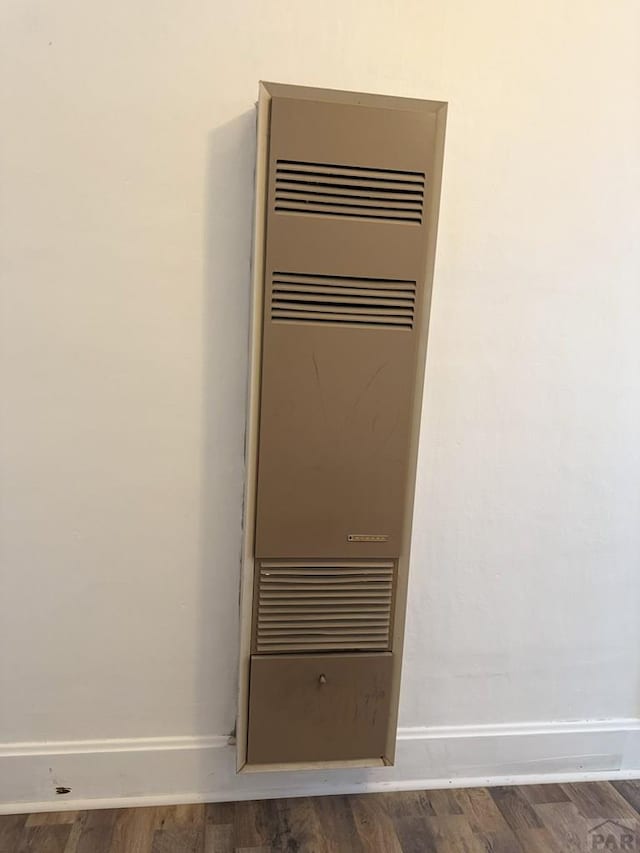 504 Sherman Ave, Ordway, CO 81063 - detailed view of a heating unit and wood finished floors