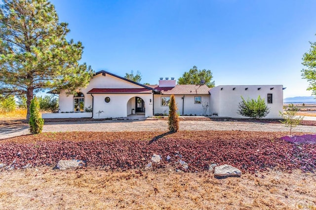 view of front of property with stucco siding