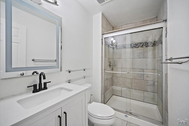 130 Montcalm Dr, Pueblo, CO 81005 - bathroom featuring a stall shower and vanity