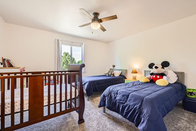 3603 Bobcat Ln, Pueblo, CO 81005 - bedroom featuring carpet and ceiling fan