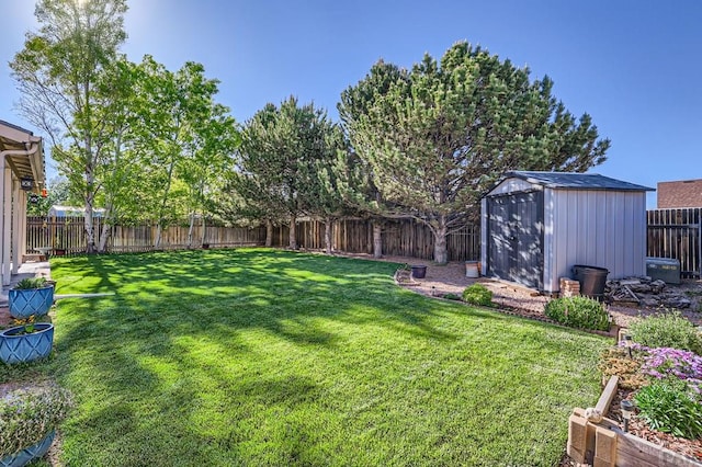 3603 Bobcat Ln, Pueblo, CO 81005 - view of yard featuring a storage shed and an outbuilding