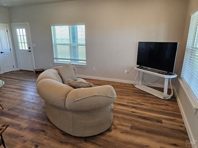 28781 County Rd 24.6, Springfield, CO 81073 - living area with wood finished floors and baseboards