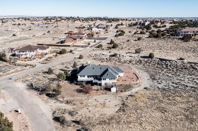 drone / aerial view with a residential view