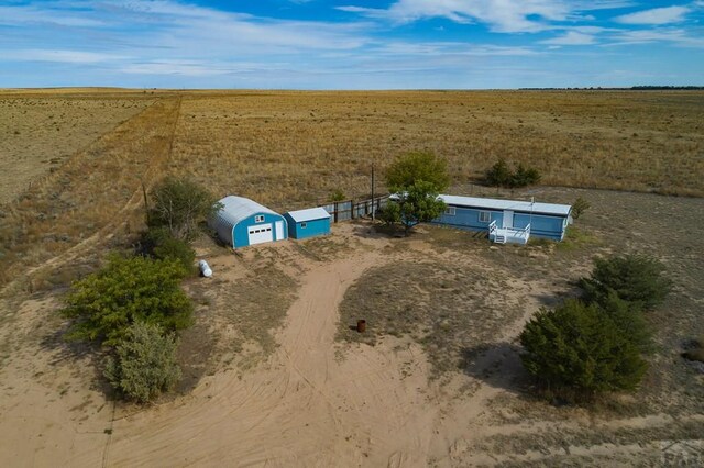 drone / aerial view featuring a rural view