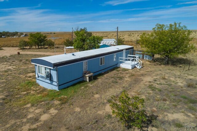 drone / aerial view featuring a rural view