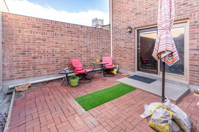 view of patio with fence