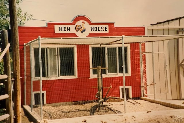 view of home's exterior featuring board and batten siding