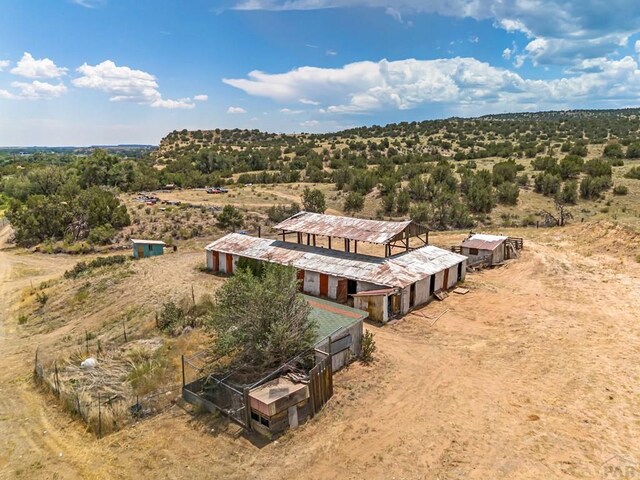 bird's eye view featuring a rural view