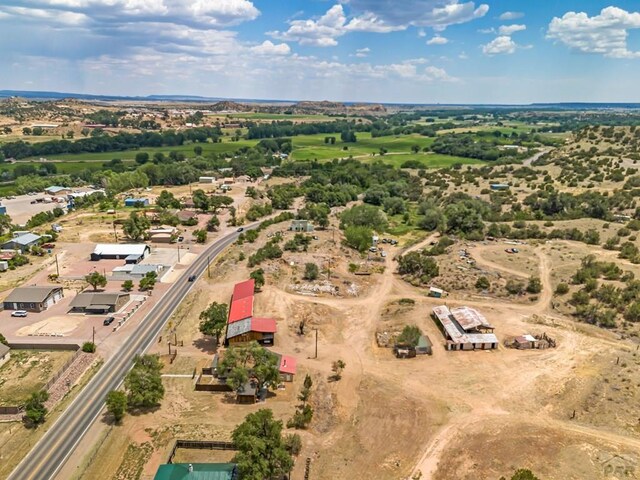 bird's eye view featuring a rural view