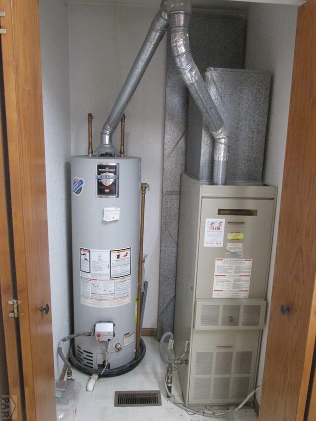 utilities featuring water heater