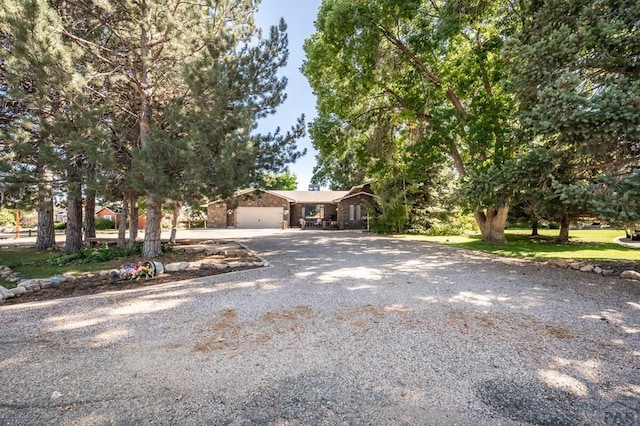 view of front of home featuring driveway