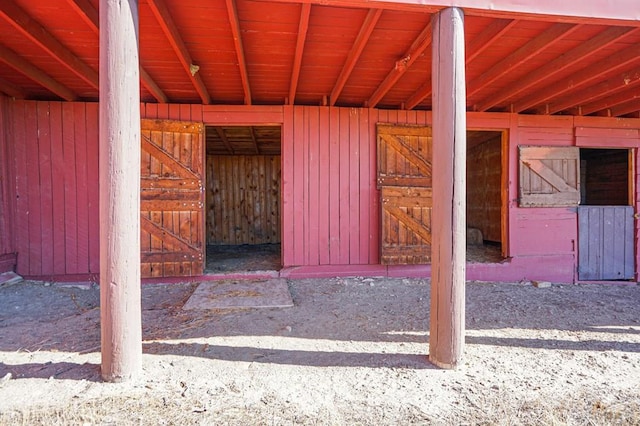 view of stable