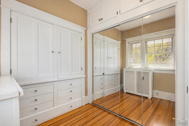 closet with radiator