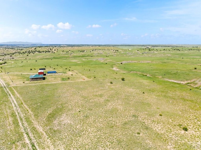 drone / aerial view featuring a rural view