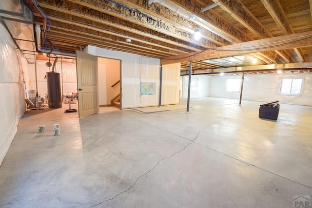 5707 Mark Twain Ln, Pueblo, CO 81008 - below grade area with water heater and stairs