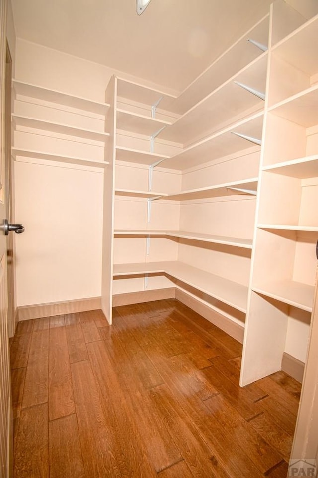 5707 Mark Twain Ln, Pueblo, CO 81008 - walk in closet with hardwood / wood-style flooring